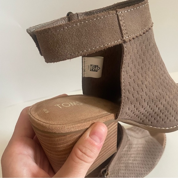 Toms Grenada Sandal Bootie Peep Toe Women’s Size 8 - Picture 6 of 11